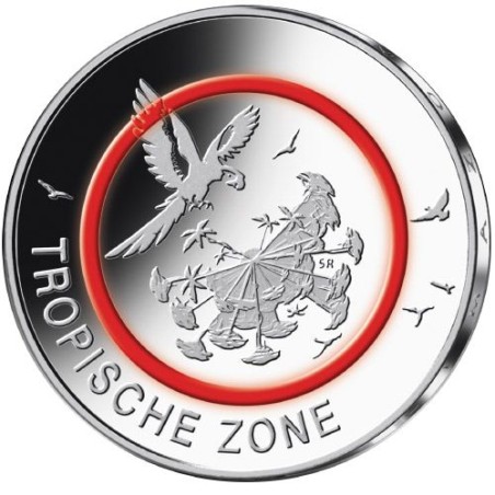 5 Euros Allemagne 2017, UNC, Zone tropicale, Atelier indéterminé