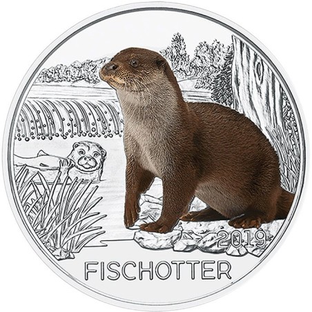 3 Euros Autriche 2019, UNC, La loutre