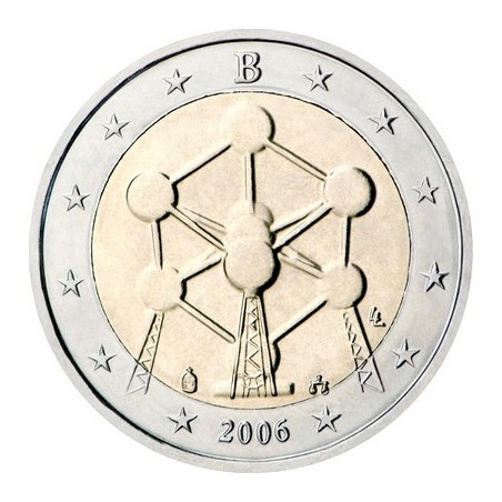 2 Euros Belgique 2006, UNC, Rénovation de l’Atomium à Bruxelles