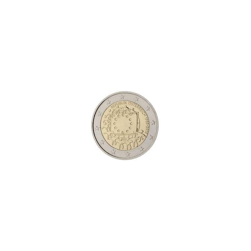 2 Euros Autriche 2015, UNC, 30 ans du Drapeau Européen