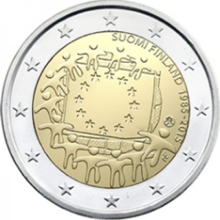 2 Euros Finlande 2015, UNC, 30 ans du Drapeau Européen