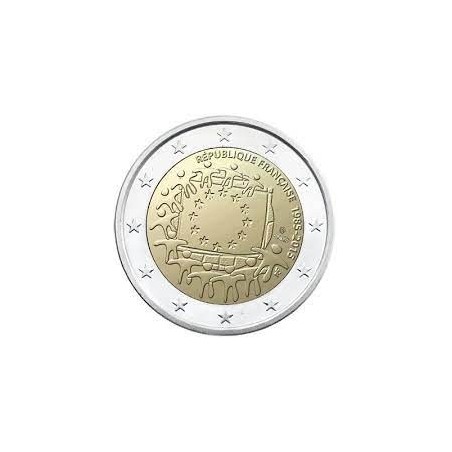 2 Euros France 2015, UNC, 30 ans du Drapeau Européen