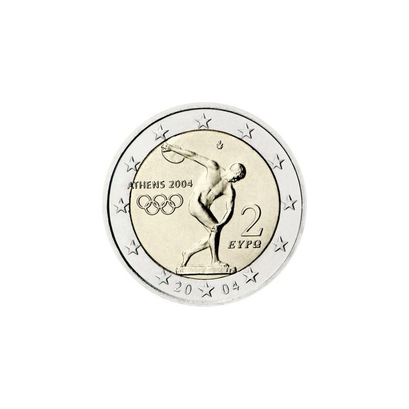 2 Euros UNC, Les JO d'Athènes de 2004.