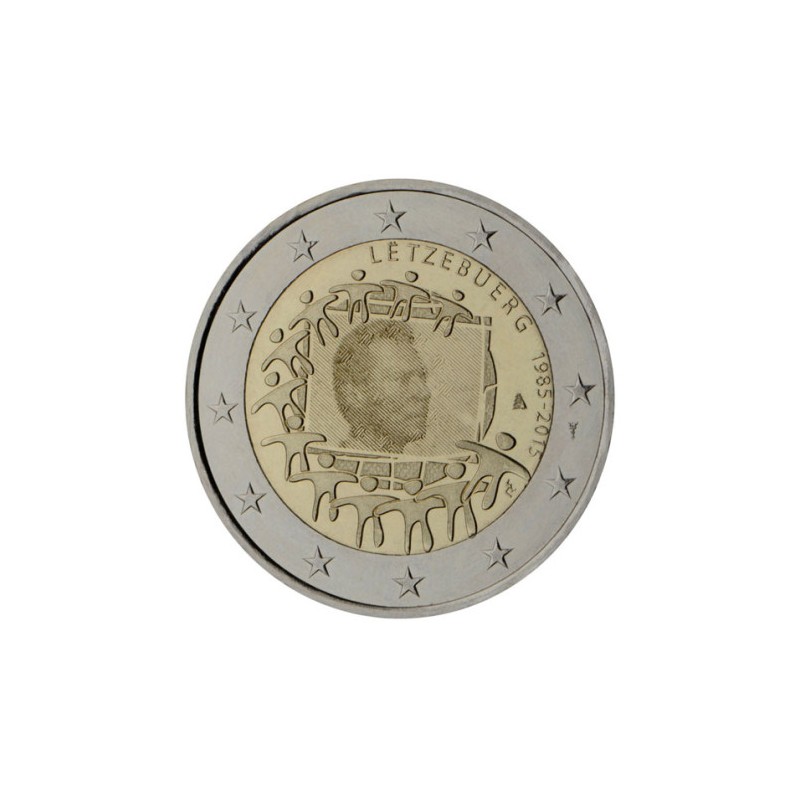 2 Euros Luxembourg 2015, UNC, 30 ans du Drapeau Européen