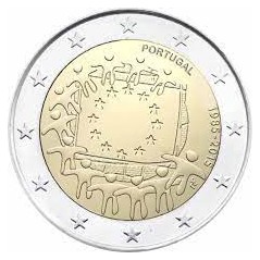 2 Euros Portugal 2015, UNC, 30 ans du Drapeau Européen