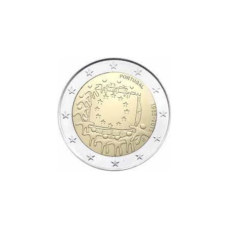 2 Euros Portugal 2015, UNC, 30 ans du Drapeau Européen