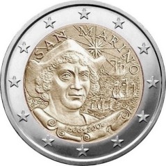 2 Euros Saint-Marin 2006, 500 ans de la mort du navigateur italien Christophe Colomb