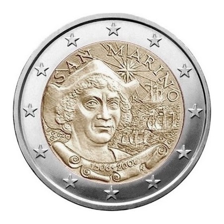 2 Euros Saint-Marin 2006, 500 ans de la mort du navigateur italien Christophe Colomb