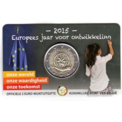 2 Euros Belgique 2015, BU coincard version flamande, Année Européenne du développement