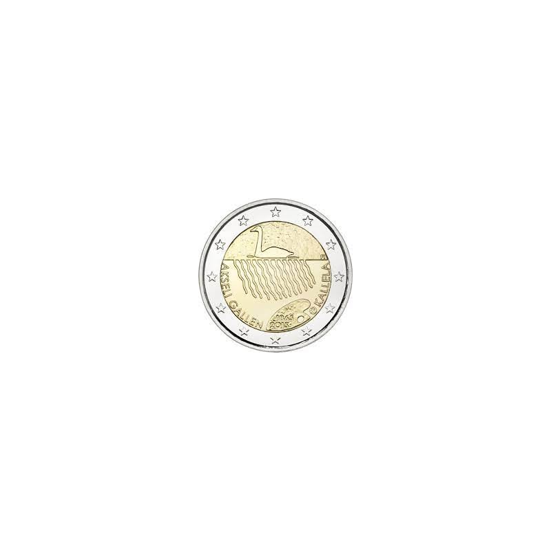 2 Euros Finlande 2015, UNC, Akseli Gallen Kallela