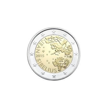 2 Euros Finlande 2015, UNC, Jean Sibelius