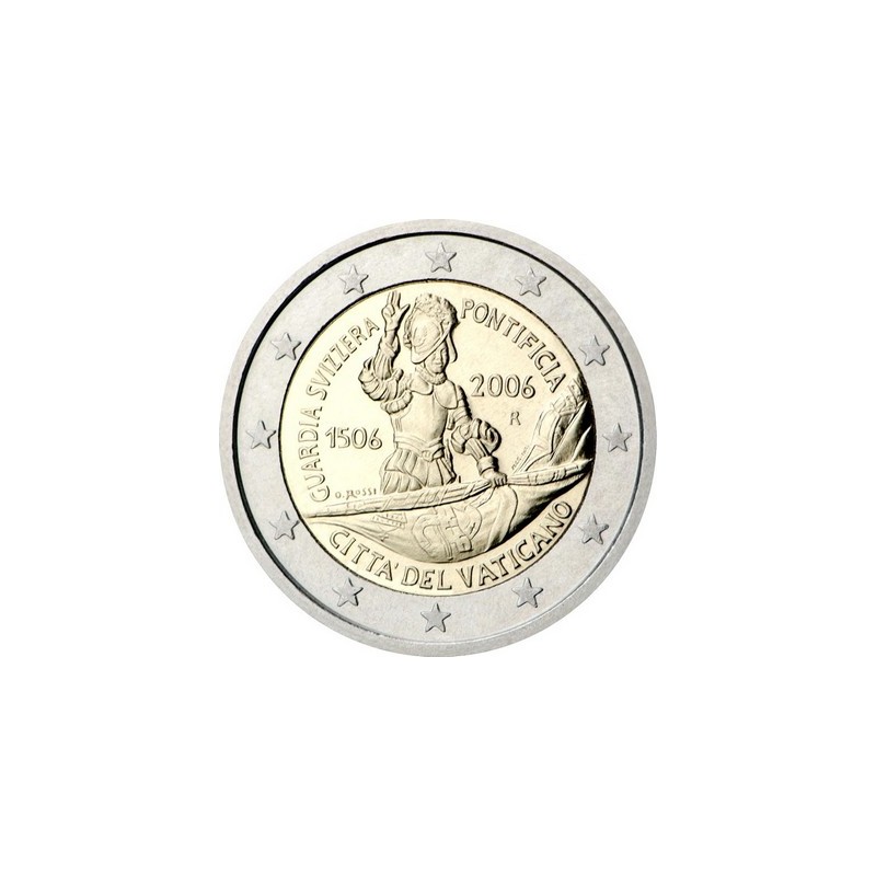 2 Euros Vatican 2006, 500ᵉ anniversaire de la garde suisse pontificale