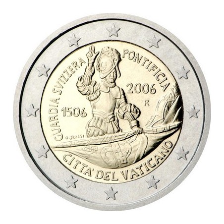 2 Euros Vatican 2006, 500ᵉ anniversaire de la garde suisse pontificale