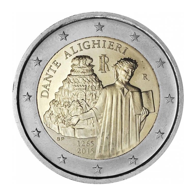 2 Euros Italie 2015, UNC, Dante Alighieri