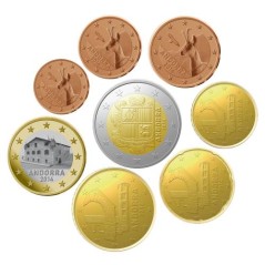 copy of Coffret BU 8 pièces, Andorre 2024, Face Nationale