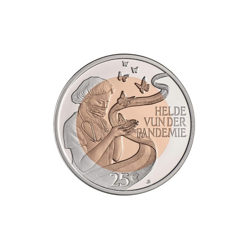 25 Euros Luxembourg 2023, Coffret BE, Les héros de la pandémie