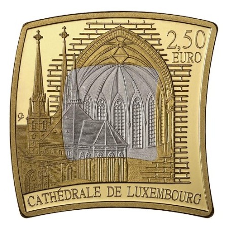 2.5 Euros Luxembourg 2023, coffret BE, Cathédrale de Luxembourg