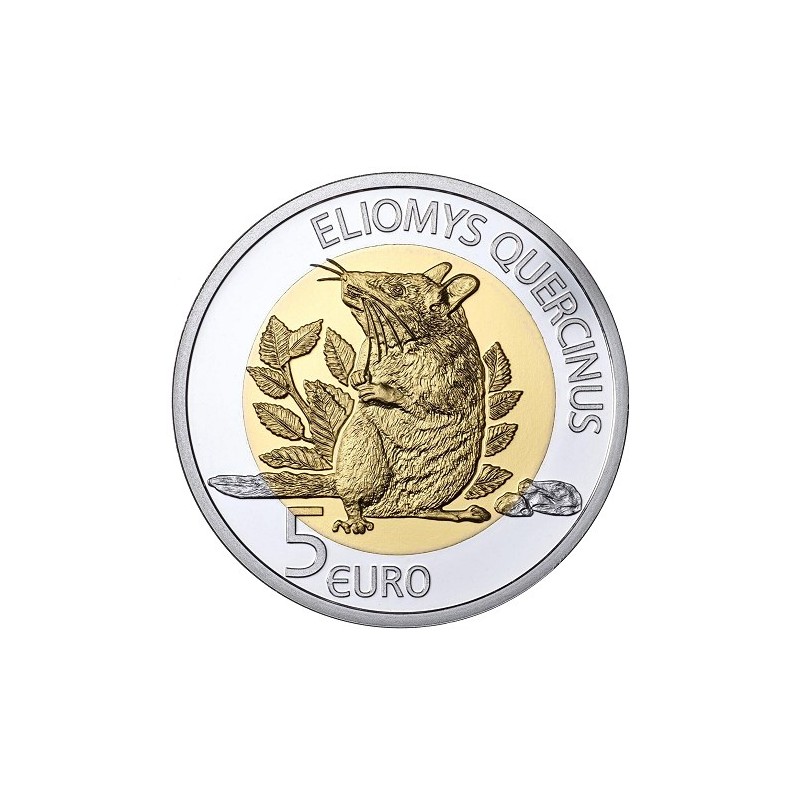 5 Euros Luxembourg 2023, coffret BE, Le lérot