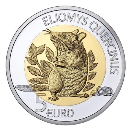 5 Euros Luxembourg 2023, coffret BE, Le lérot