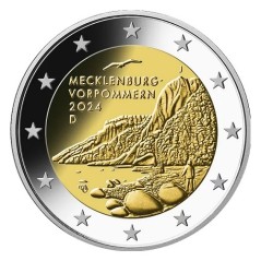 2 Euros Allemagne 2024, Atelier A, UNC, Mecklembourg