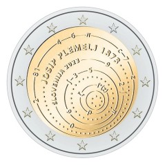 2 Euros Slovénie 2023, UNC, Josip Plemelj