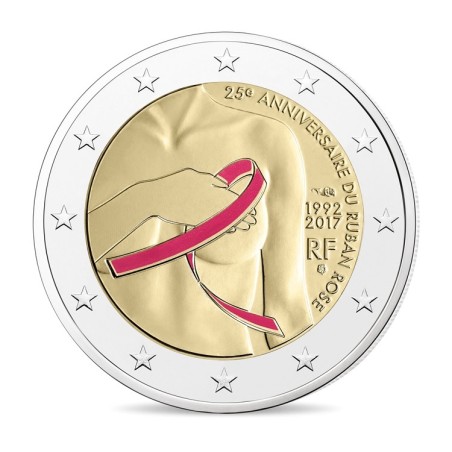 2 Euros France 2017, Coffret BE, Cancer du Sein