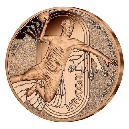 copy of 1/4 d'Euros France 2024, UNC, Le Hanball