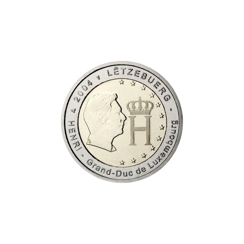 2 Euros Luxembourg 2004, monogramme du Grand-Duc Henri