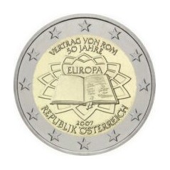 2 Euros Autriche 2007, UNC, 50ᵉ anniversaire du traité de Rome