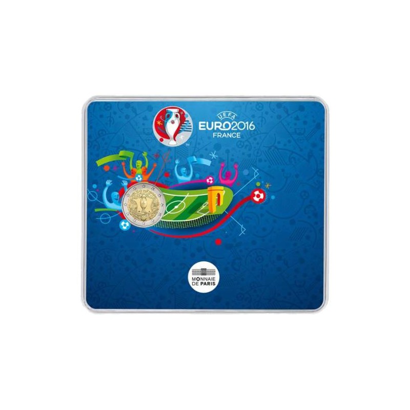 copy of 2 euros Commémorative France 2016 UNC - Football UEFA euro 2016