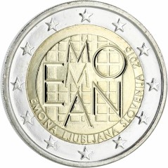 2 Euros Slovénie 2015, UNC, Ville de Emona