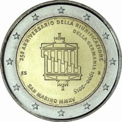 2 Euros Saint-Marin 2015, Coffret BU, Réunification Allemande