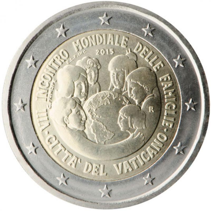 2 Euros Vatican 2015, Coffret BU, Rencontre des familles