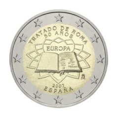 2 Euros Espagne 2007, UNC, 50ᵉ anniversaire du traité de Rome