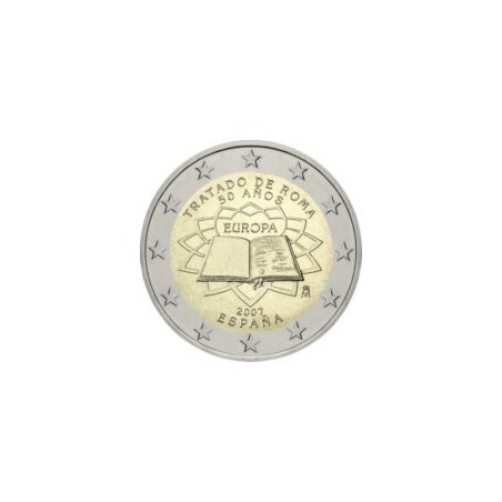 2 Euros Espagne 2007, UNC, 50ᵉ anniversaire du traité de Rome