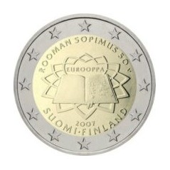 2 Euros Finlande 2007, UNC, 50ᵉ anniversaire du traité de Rome