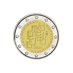 2 Euros Finlande 2024, UNC, Elections et Démocratie