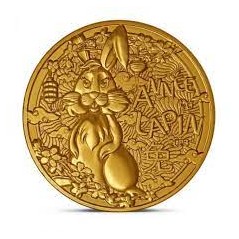 Pièce de 1/4 d'euros 2023 UNC, France, Année du Lapin