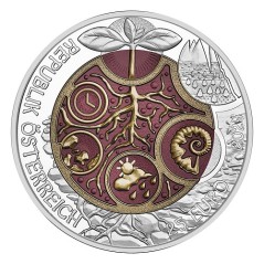 Pièce de 25 Euros Autriche 2024, BU, Niobium, Edaphon