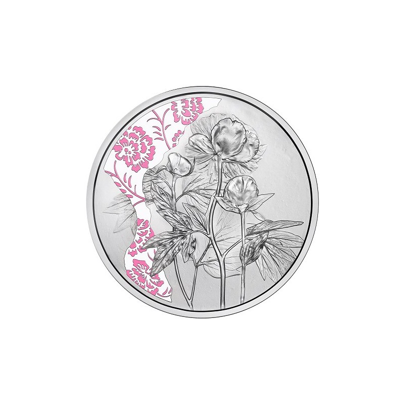 10 Euros Autriche 2024, BE, La pivoine