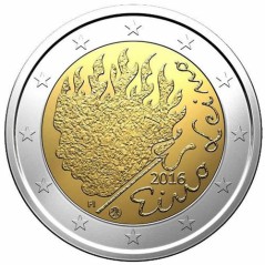 2 Euros Finlande 2016, UNC, Eino Leino