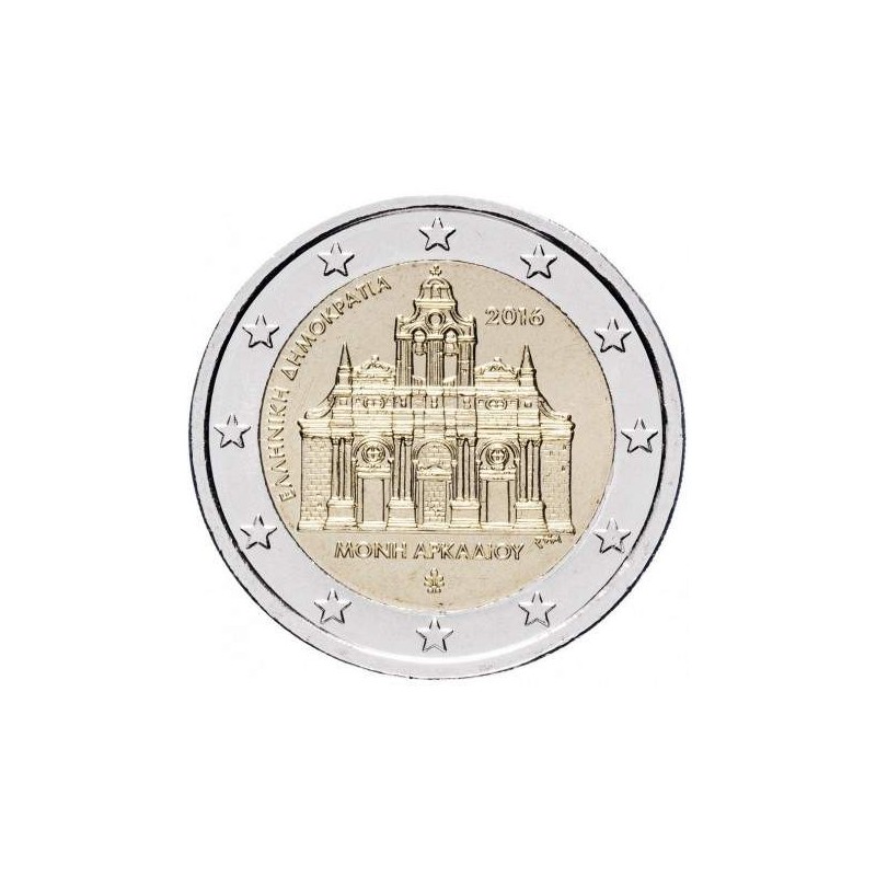 2 Euros Grèce 2016, UNC, Monastère Arkadi