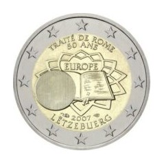 2 Euros Luxembourg 2007, UNC, 50ᵉ anniversaire du traité de Rome