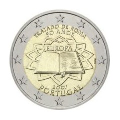 2 Euros Portugal 2007, UNC, 50ᵉ anniversaire du traité de Rome