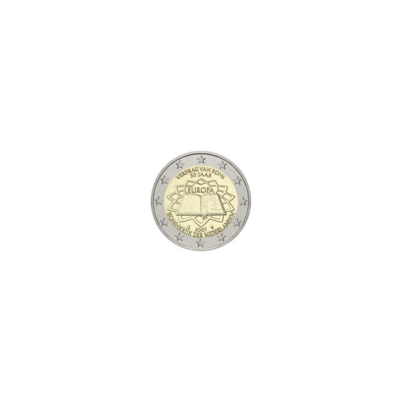 2 Euros Pays-Bas 2007, UNC, 50ᵉ anniversaire du traité de Rome