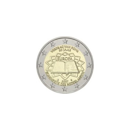 2 Euros Pays-Bas 2007, UNC, 50ᵉ anniversaire du traité de Rome