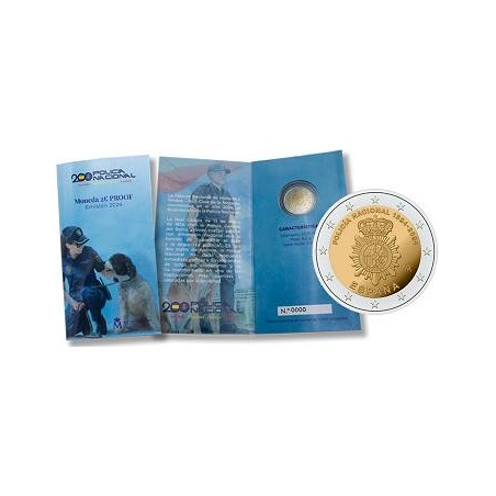 2 Euros Espagne 2024, BE, Police Nationale