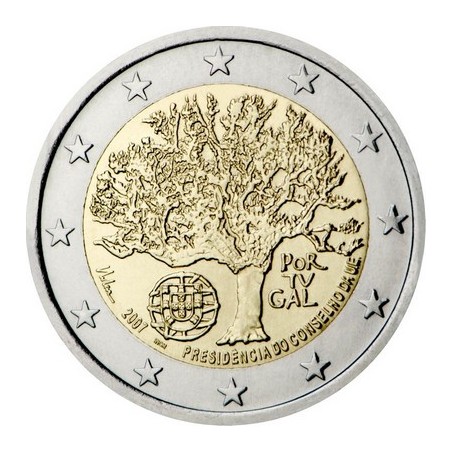 2 Euros Portugal 2007, UNC, Présidence portugaise du conseil de l’Union Européenne