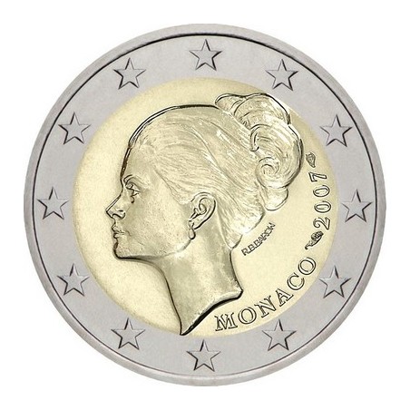 2 Euros Monaco 2007, BU, 25e anniversaire de la mort de la Princesse Grace Kelly