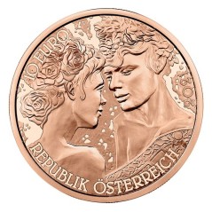 copy of 10 Euros Autriche 2021, BE, La Rose Amour et Désir